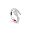 Anello Oro Bianco Diamanti Salvini Collezione Eva
