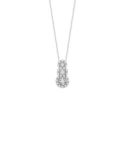 Collana Oro Bianco Diamanti Bliss Collezione Rugiada