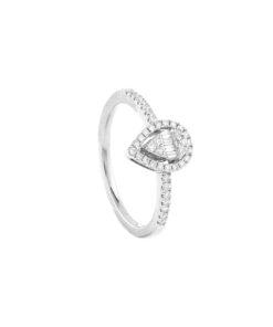 Anello Oro Bianco Diamanti Salvini Collezione Magia
