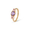 Anello Oro Giallo Ametista Diamanti Bliss Collezione Joy Candy