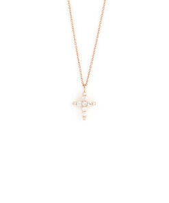 Croce Oro Rosa Diamanti Salvini Collezione Croci