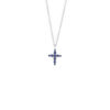 Croce Oro Bianco Diamanti Zaffiri Salvini Collezione Croci