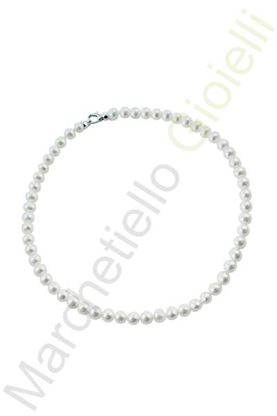 Collana Argento Bianco Perle Salvini Collezione Perla