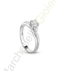 Solitario Oro Bianco Diamanti Salvini Collezione 30 Years