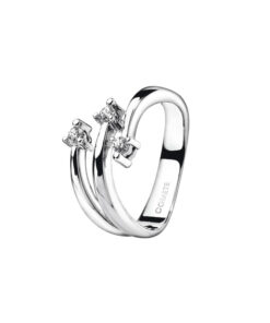 Trilogy Oro Bianco Diamanti Comete Gioielli Collezione Elegance