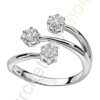Anello Oro Bianco Diamanti Comete Gioielli Collezione Elegance