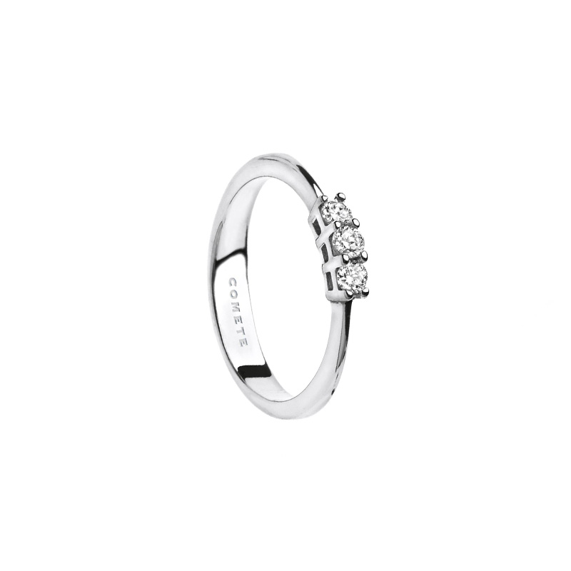 Trilogy Oro Bianco Diamanti Comete Gioielli Collezione Easy Basic