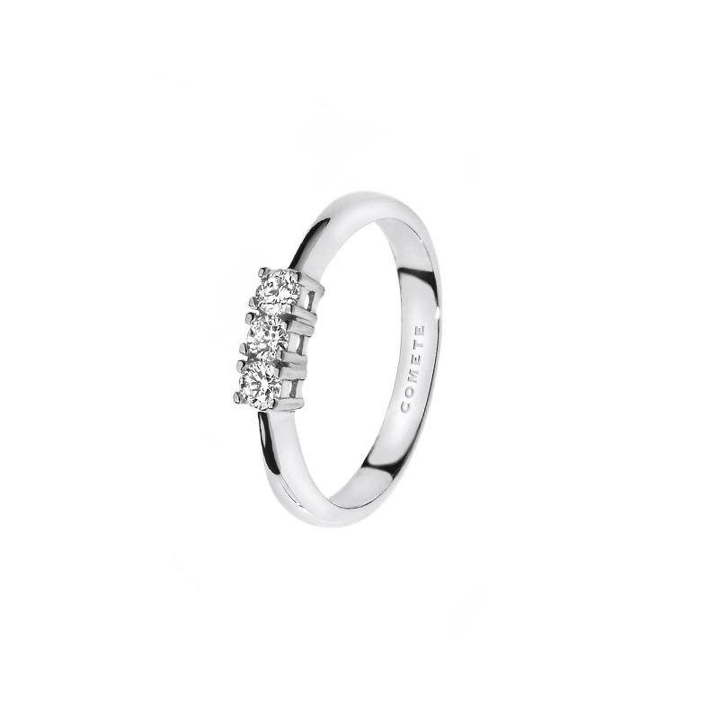 Trilogy Oro Bianco Diamanti Comete Gioielli Collezione Easy Basic