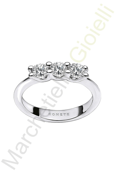 Trilogy Oro Bianco Diamanti Comete Gioielli Collezione Tulipano