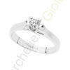 Solitario Oro Bianco Diamanti Comete Gioielli Collezione Classic