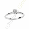 Solitario Oro Bianco Diamanti Comete Gioielli Collezione Classic