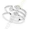 Anello Oro Bianco Diamanti Comete Gioielli Collezione Emozioni