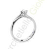 Solitario Oro Bianco Diamanti Comete Gioielli Collezione Classic