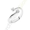Anello Oro Bianco Diamanti Comete Gioielli Collezione Bilogy