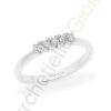 Veretta Oro Bianco Diamanti Comete Gioielli Collezione Fedine
