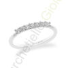 Veretta Oro Bianco Diamanti Comete Gioielli Collezione Fedine