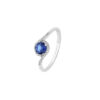 Anello Oro Bianco Diamanti Zaffiro Comete Gioielli Collezione Storia Di Luce