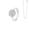 Anello Oro Bianco Diamanti Comete Gioielli Collezione Mille E Una Notte