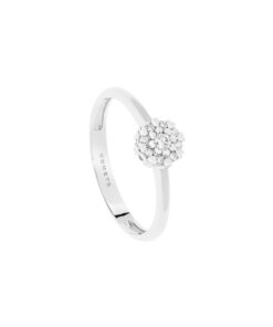 Anello Oro Bianco Diamanti Comete Gioielli Collezione Amour