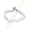 Solitario Oro Bianco Diamanti Comete Gioielli Collezione Prestige