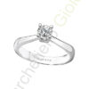 Solitario Oro Bianco Diamanti Comete Gioielli Collezione Prestige