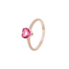 Anello Oro Rosa Diamanti Topazio Comete Gioielli Collezione Fantasia Di Topazio