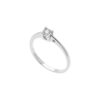 Solitario Oro Bianco Diamanti Comete Gioielli Collezione Stella