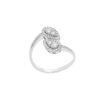 Anello Oro Bianco Diamanti Comete Gioielli Collezione Gocce Di Stella
