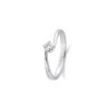 Anello Oro Bianco Diamanti Comete Gioielli Collezione Stella