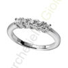 Veretta Oro Bianco Diamanti Comete Gioielli Collezione Elegance
