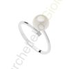 Anello Oro Bianco Diamanti Perla Comete Gioielli Collezione Fantasia Di Perle