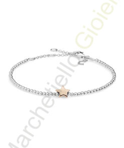 Bracciale Argento Bianco Rosa Comete Gioielli Collezione Stella