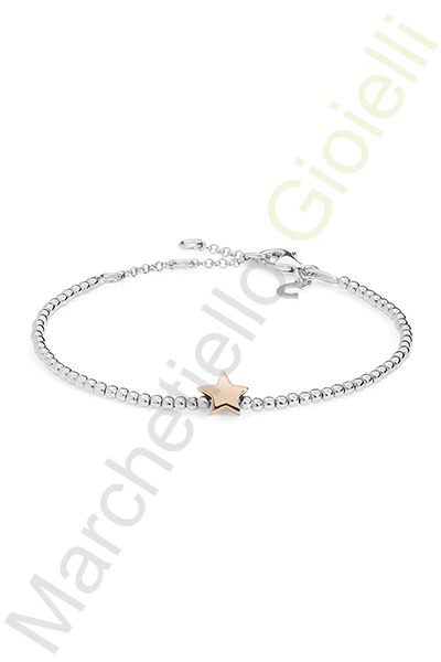 Bracciale Argento Bianco Rosa Comete Gioielli Collezione Stella