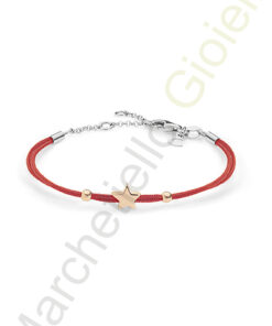 Bracciale Argento Rosa Corda Comete Gioielli Collezione Stella