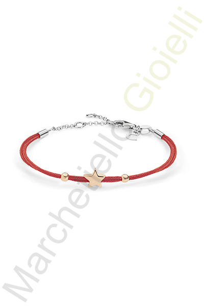 Bracciale Argento Rosa Corda Comete Gioielli Collezione Stella