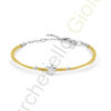 Bracciale Argento Bianco Corda Comete Gioielli Collezione Stella