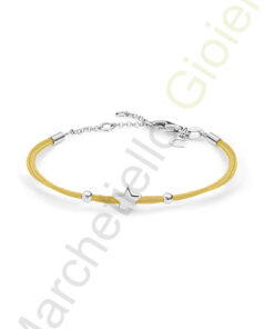 Bracciale Argento Bianco Corda Comete Gioielli Collezione Stella