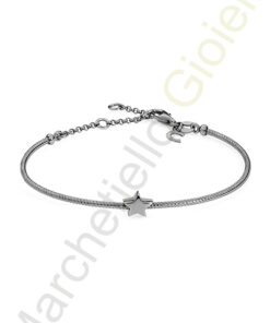 Bracciale Argento Nero Comete Gioielli Collezione Stella