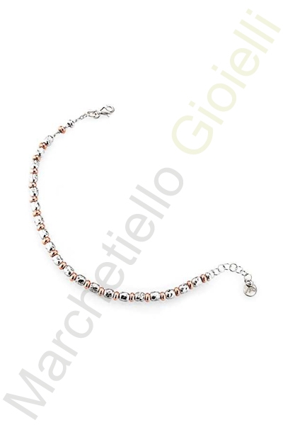 Bracciale Argento Bianco Rosa Marcello Pane