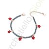 Bracciale Argento Rosa Ceramica Marcello Pane
