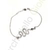 Bracciale Argento Bianco Zirconi Marcello Pane