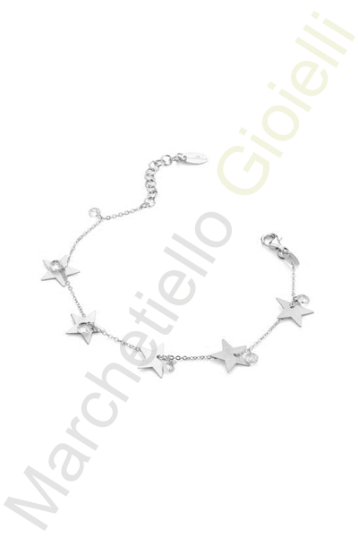 Bracciale Argento Bianco Zirconi Marcello Pane