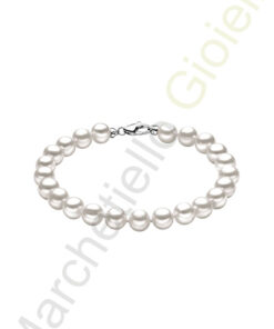 Bracciale Oro Bianco Perle Comete Gioielli Collezione Classic