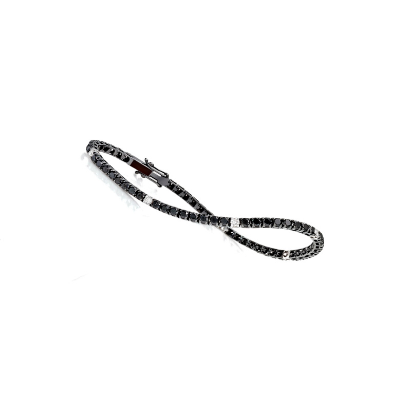 Tennis Oro Nero Diamanti Neri Crieri Collezione Lucciole