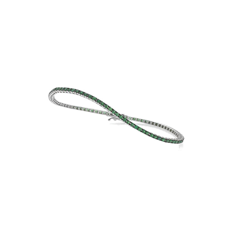 Tennis Oro Bianco Tzavorite Crieri Collezione Tuttifrutti