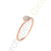 Anello Oro Rosa Diamanti Pontevecchio Collezione Giotto