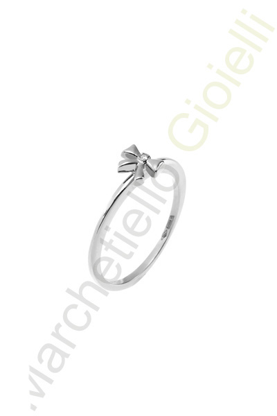 Anello Oro Bianco Diamanti Pontevecchio Collezione Giotto