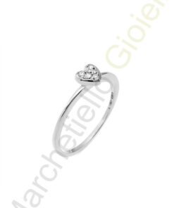 Anello Oro Bianco Diamanti Pontevecchio Collezione Giotto
