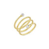 Anello Oro Giallo Diamanti Pontevecchio Collezione Nobile