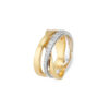 Anello Oro Giallo Bianco Diamanti Pontevecchio Collezione Promesse
